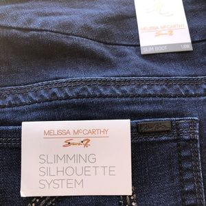 NWT Melissa McCarthy Slim Bootcut Jeans size 18